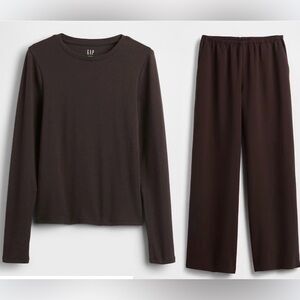 GAP crewneck and easy wide leg pants